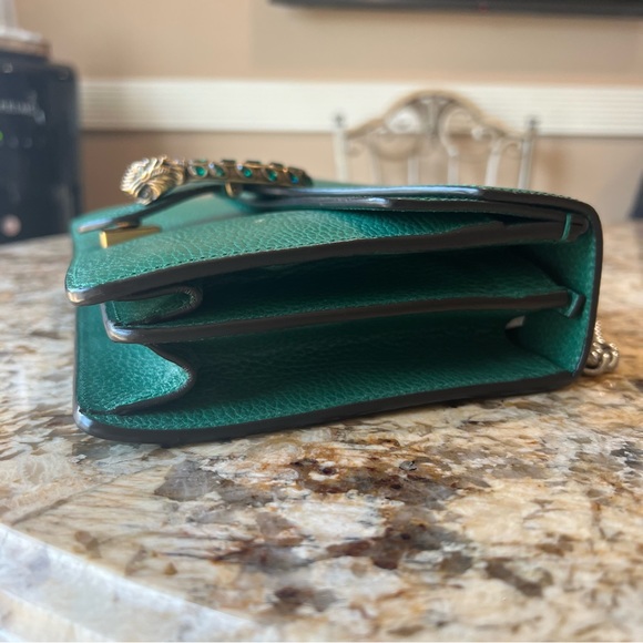 Gucci Dionysus Emerald Green Leather Shoulder Bag - Picture 7 of 9